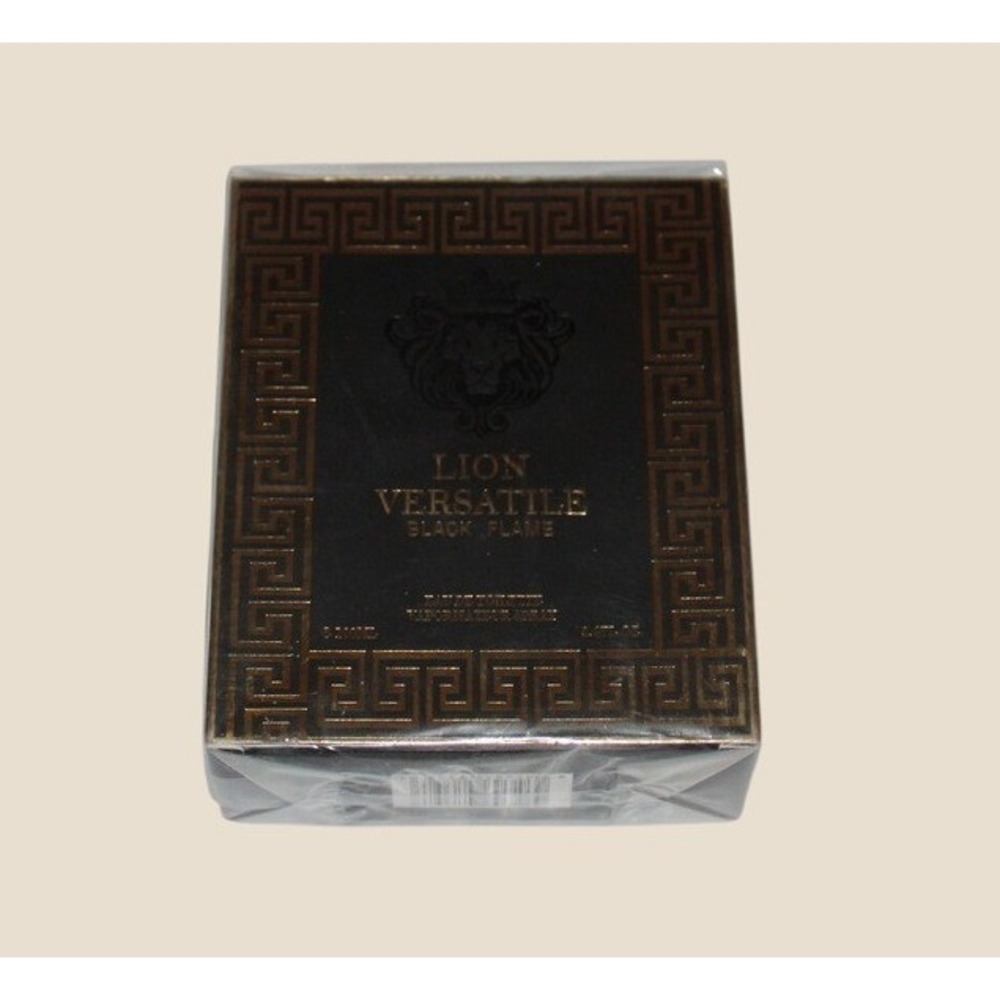 Lion Versatile Black Flame Men Eau de Toilette Spray 100ml 3.4oz New Sealed